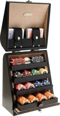 Renzo Romagnoli Black Dollar Texas Poker Game Set