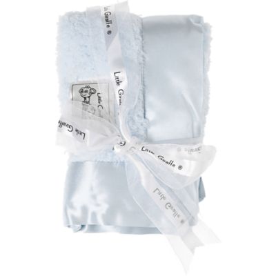 Little Giraffe Chenille Security Blanket - Blue