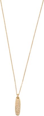 Linda Lee Johnson Gold & Diamond 'Mom' Small Charm Necklace