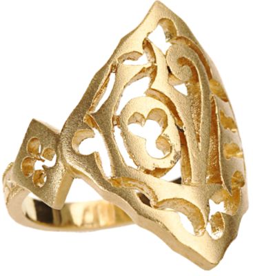 Cathy Waterman Gold Love Ring