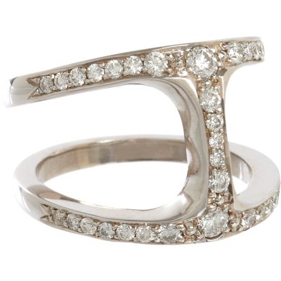 HOORSENBUHS White Gold & Diamond Dame Phantom Ring