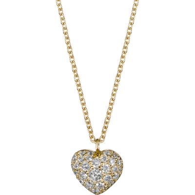 Finn Pave Diamond Heart Pendant Necklace