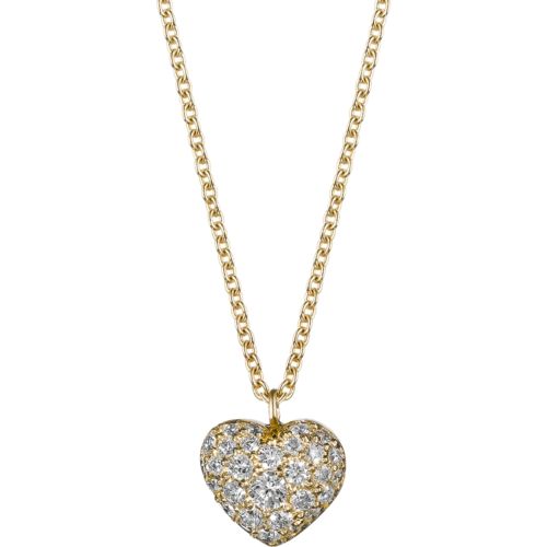 Finn Pave Diamond Heart Pendant Necklace