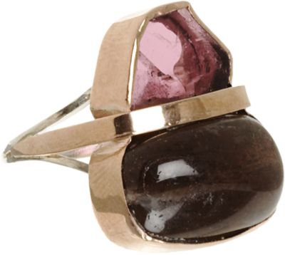 Sandra Dini Pink Tourmaline Stone of the Sun Ring