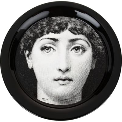 Fornasetti Viso Su Nero Tray