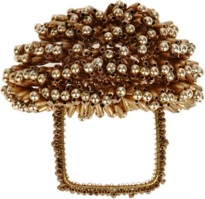Kim Seybert Oval Bead Burst Napkin Ring