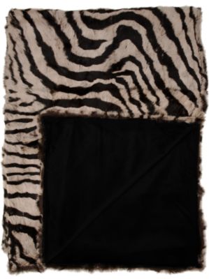 Barneys New York Zebra Rabbit Throw