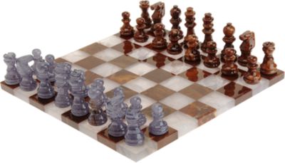 Scali Salvatore Small Alabaster Chess Set