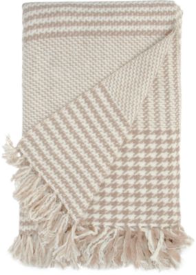 Barneys New York Cashmere Prince of Wales Throw
