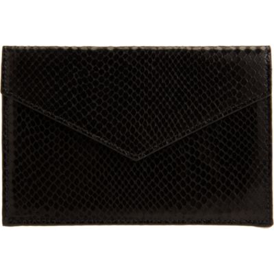 Barneys New York Python Embossed Medium Envelope