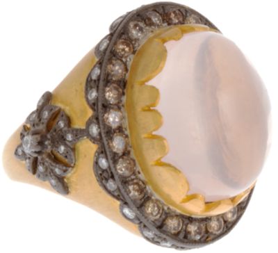 Sara Weinstock Rose Quartz Small Cabochon Ring