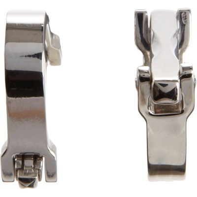 Paul Longmire Silver Stirrup Cufflinks