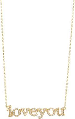 Jennifer Meyer Diamond 'Love You' Necklace