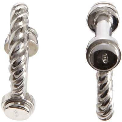 Paul Longmire Silver Shackle Cufflinks