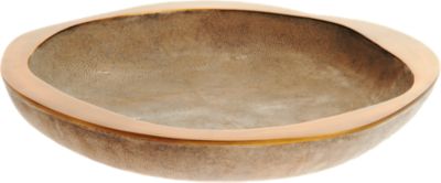 R & Y Augousti Large Bowl with Bronze Border