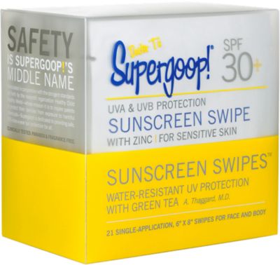 Supergoop SPF30+ Sunscreen Swipes