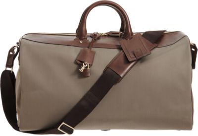 Serapian Leather Double Handle Duffel Bag