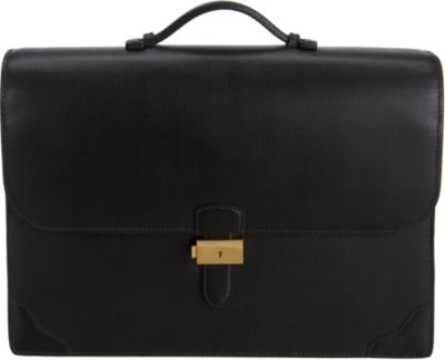Barneys New York Three Gusset Briefcase