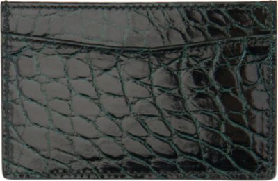 Barneys New York Alligator Card Case