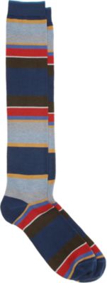 Barneys New York Over-the-Calf Multi-Stripe Sock