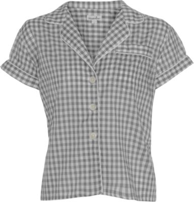 Steven Alan Gingham Cropped Pajama Top