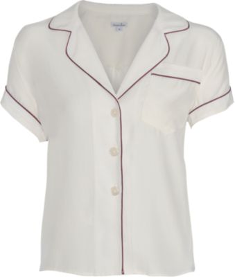 Steven Alan Cropped Pajama Top