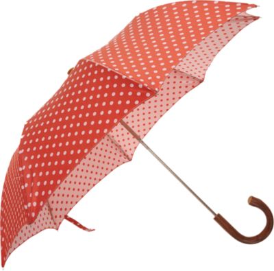 Barneys New York Polka-Dot Folding Umbrella