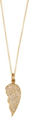 Jennifer Meyer Gold & Diamond Piece of My Heart Necklace -Right