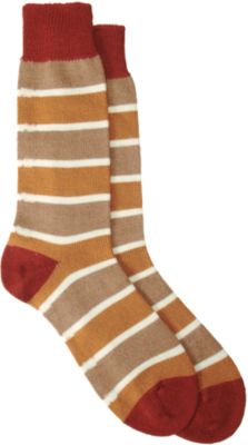 Barneys New York Mid-Calf Multi-Stripe Sock