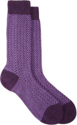 Barneys New York Mid-Calf Herringbone Sock