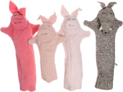 Seven Smooches Three Little Piggies Puppet Set