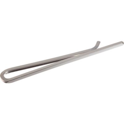 Barneys New York Thin Short Silver Tie Bar