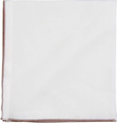 Simonnot Godard Tonal Border Handkerchief