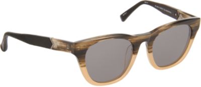 The Row Leather-Wrapped Round Wayfarer