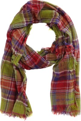 Etro Plaid Fringe Scarf