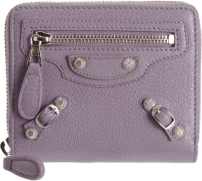 Balenciaga Giant Mini Continental Zip Nickel Hamilton