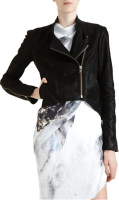 Helmut Lang Cropped Moto Jacket