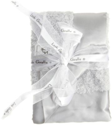 Little Giraffe Chenille Security Blanket - Silver