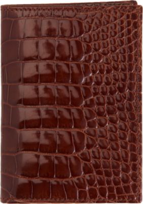 Barneys New York Alligator Folding Card Case