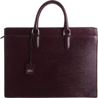 Barneys New York Textured Briefcase