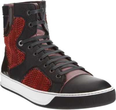Lanvin Textured High Top