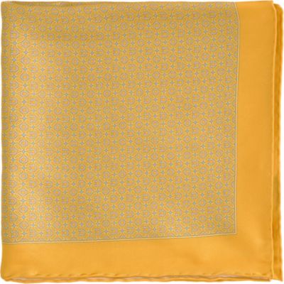 Salvatore Ferragamo Ovals & Gancini Pocket Square