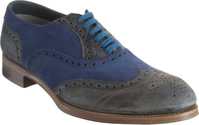 Sergio Rossi Distressed Perforated Wingtip Balmoral