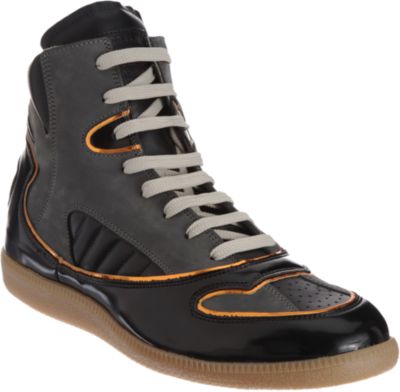 Maison Martin Margiela Metallic Piped High Top Sneaker
