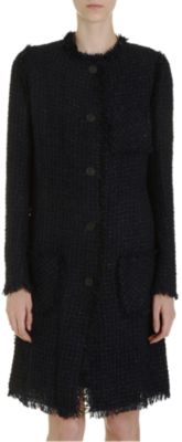 Lanvin Tweed Trim Coat
