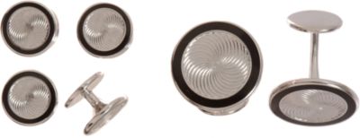 Barneys New York Swirl Illusion Formal Cufflink Set