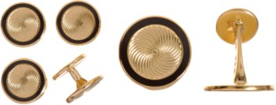Barneys New York Swirl Illusion Formal Cufflink Set