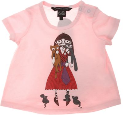 Little Marc Jacobs Ilonka Miss Marc with Cats Tee