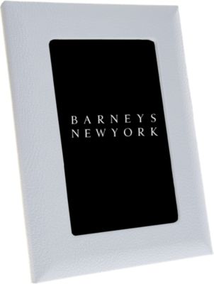 Barneys New York Leather 4 x 6 Frame