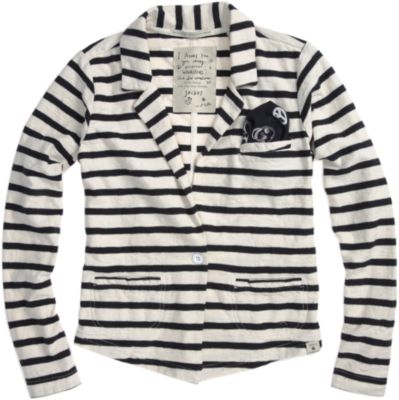 Scotch Shrunk Striped Knit Blazer